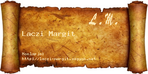 Laczi Margit névjegykártya